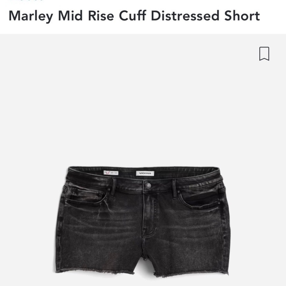 Vigoss Marley Demin Shorts sz 16W